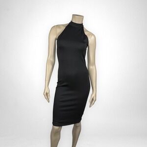 ROLLA COSTER Small‎ Mock Neck Bodycon Black Sleeveless Dress Summer Vacation